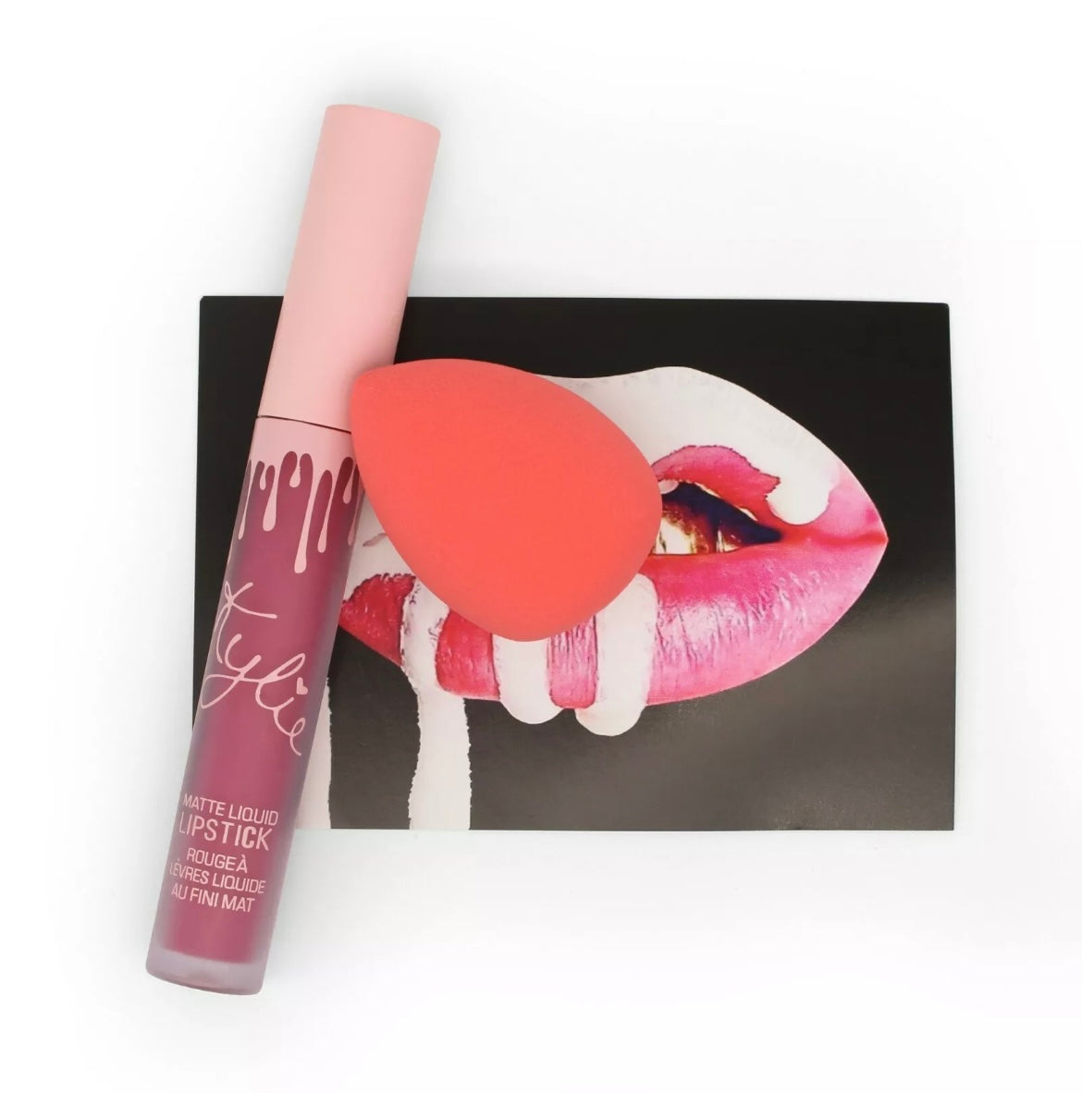 Official Kylie Jenner Lipstick & Beauty Blender Bundle - Various Shades