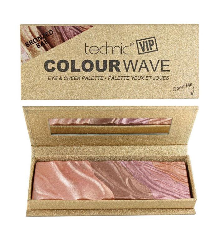 Technic VIP Colour Wave Eyes & Cheek Eyeshadow Palette - BRONZED BAE