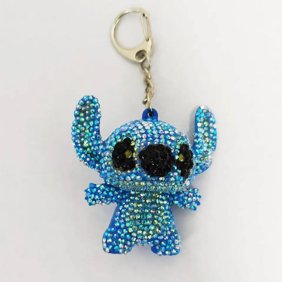 Stitch DIY Inspired Diamond Keyring