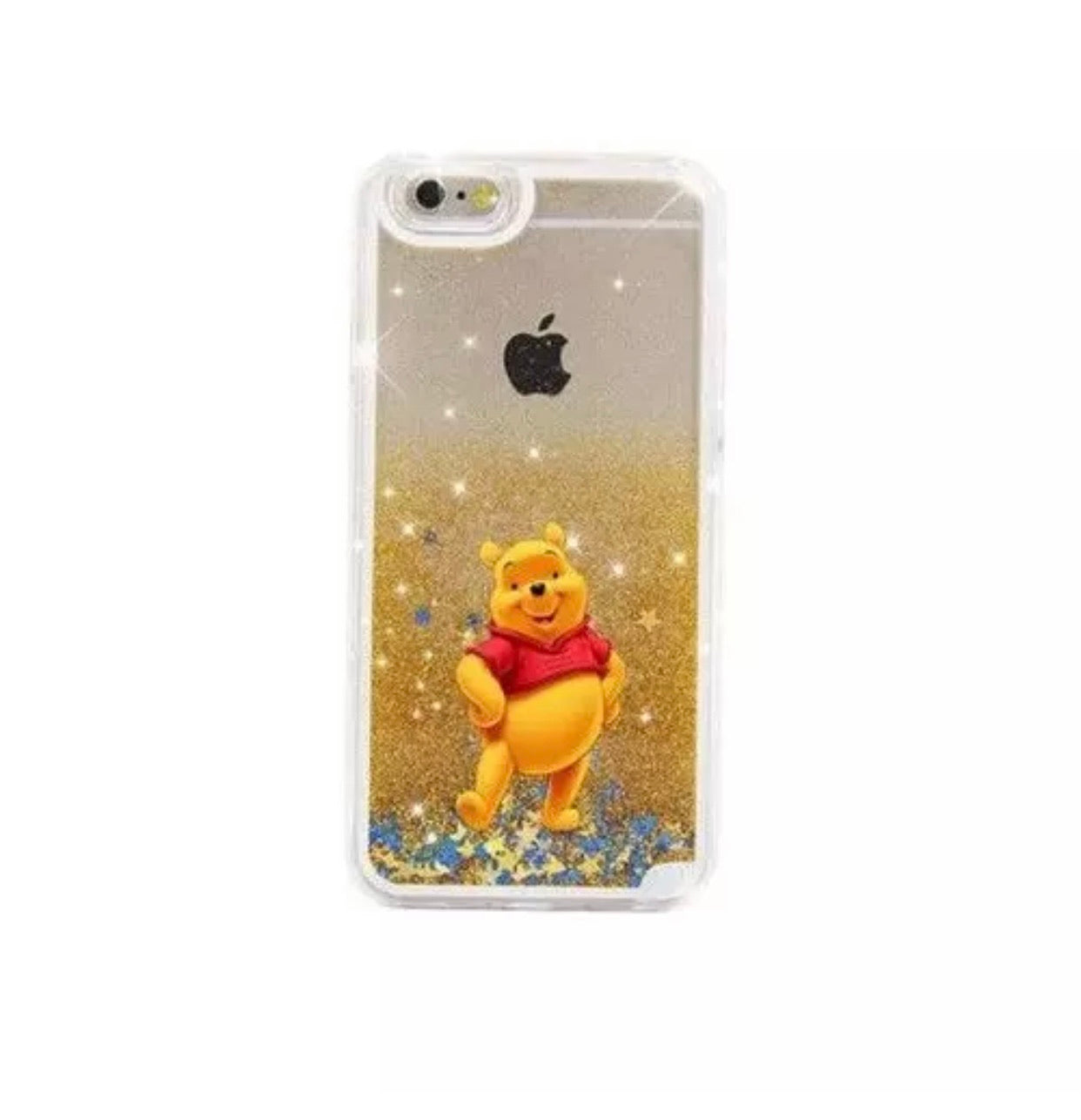 Winnie The Pooh Yellow Glitter Liquid Disney Phone Case