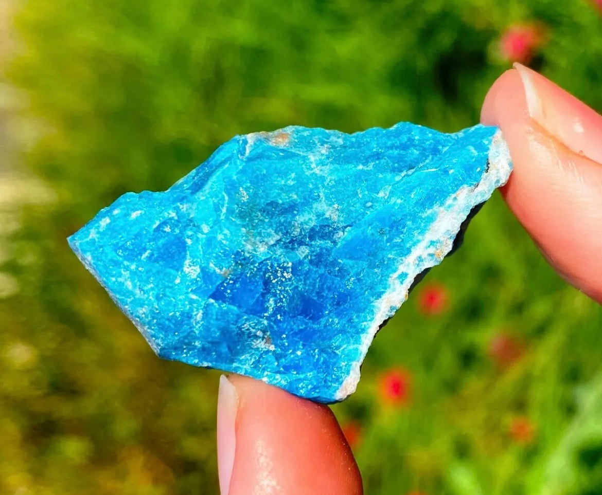Turquoise Apatite Raw Crystal
