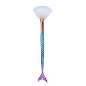 Glowii Small Mermaid Fishtail Fan Brush – Green