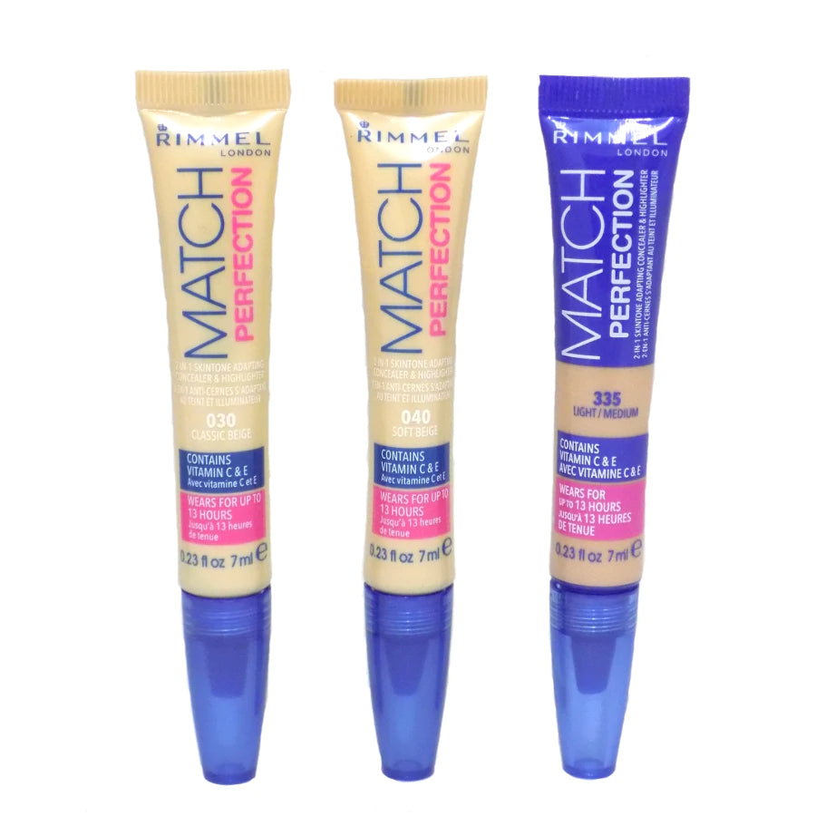 Rimmel Match Perfection 2-in-1 Skin Tone Adapting Concealer & Highlighter