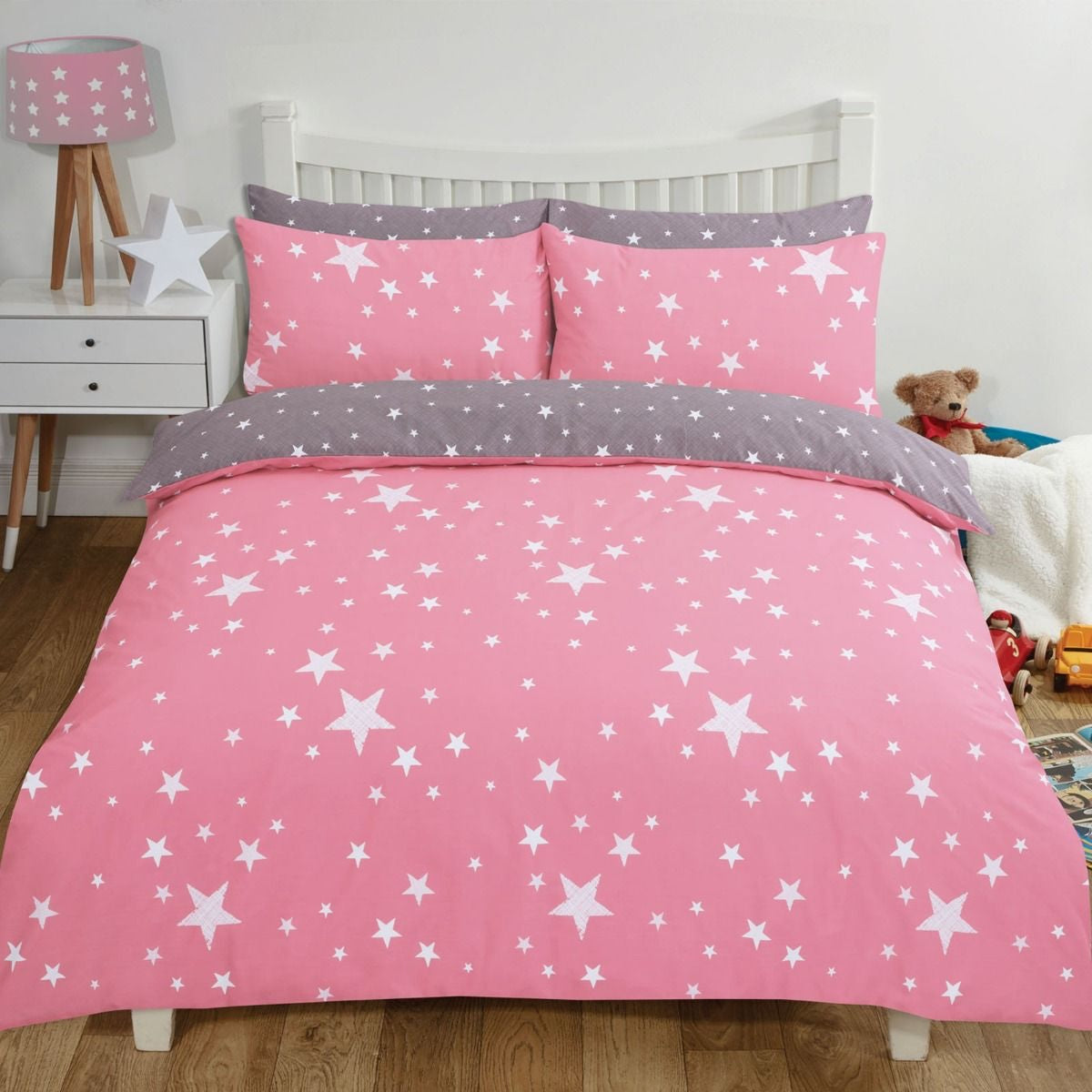 Reversible Stars Junior/Cot Duvet Set