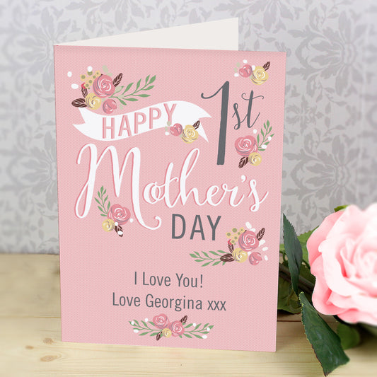Floral Bouquet First Mother's Day Card