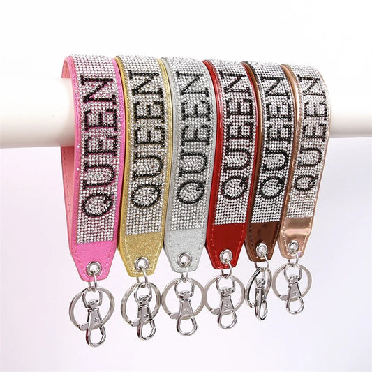 Queen Bling Wristlet Keychain