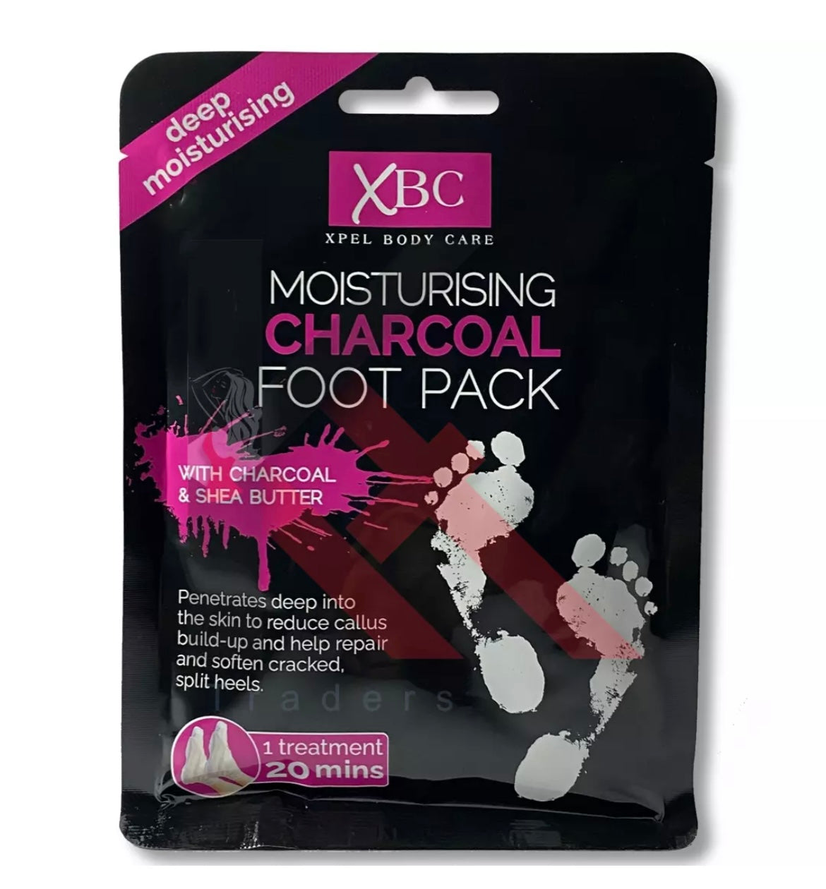 XBC Moisturising Charcoal Foot Pack