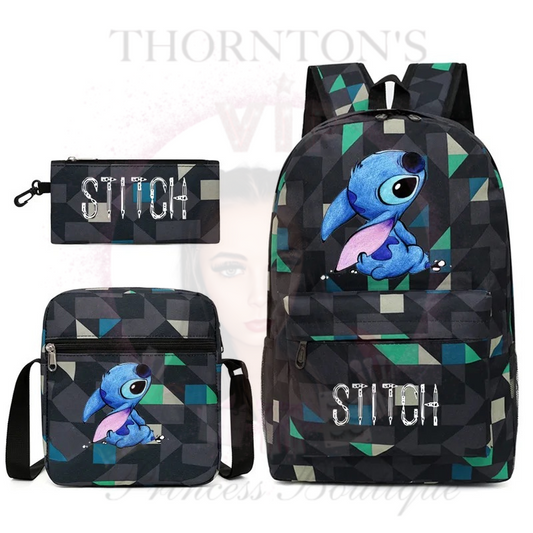 Geometric Stitch Bag Set