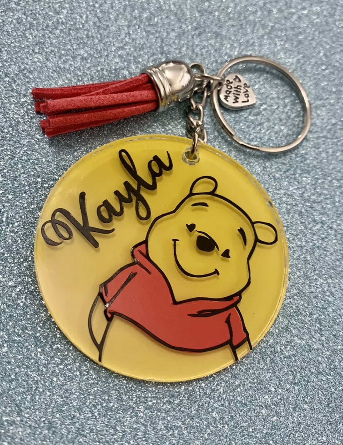 Winnie The Pooh Personalised Keyring
