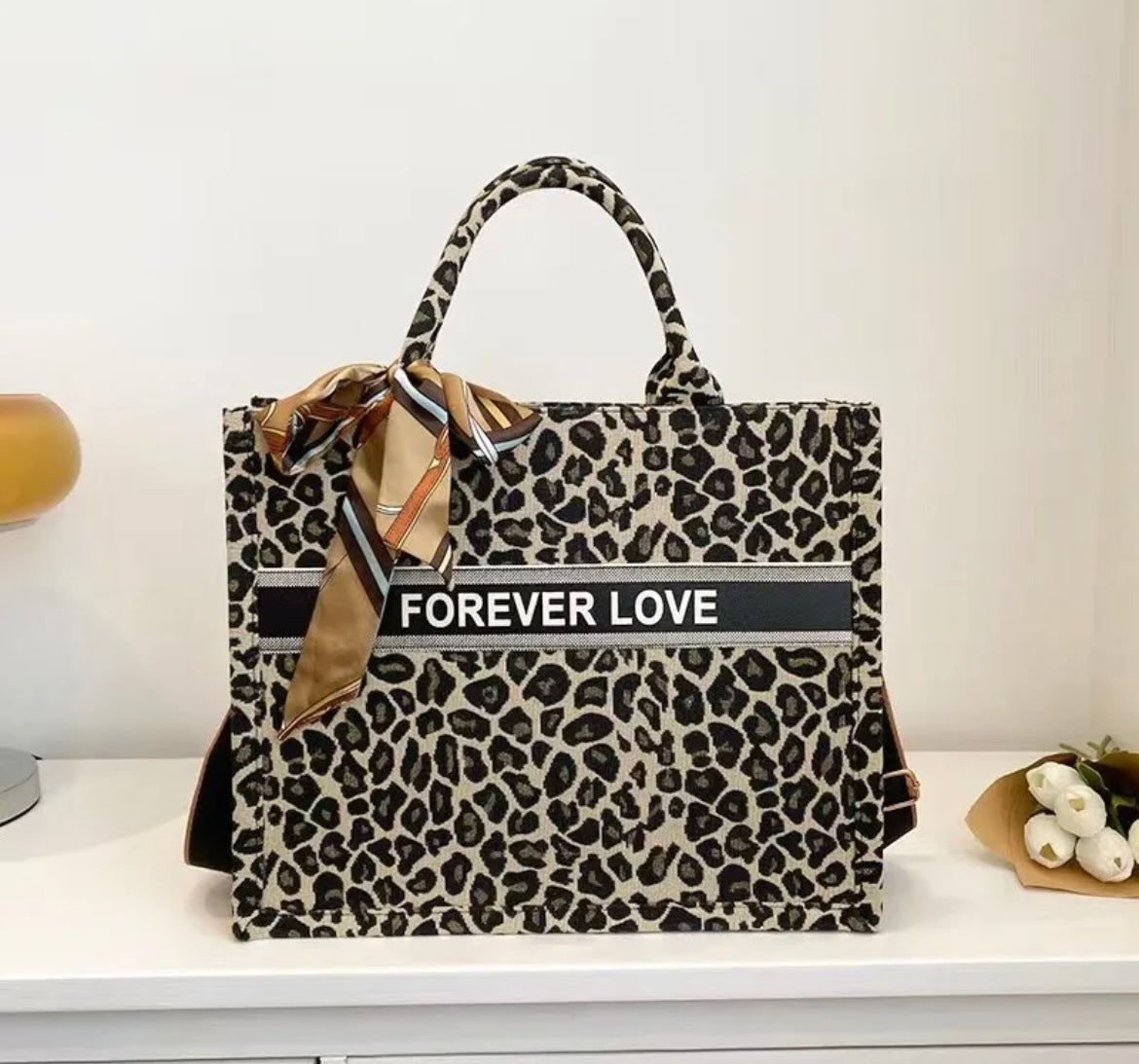 Forever Love Leopard Print Bag