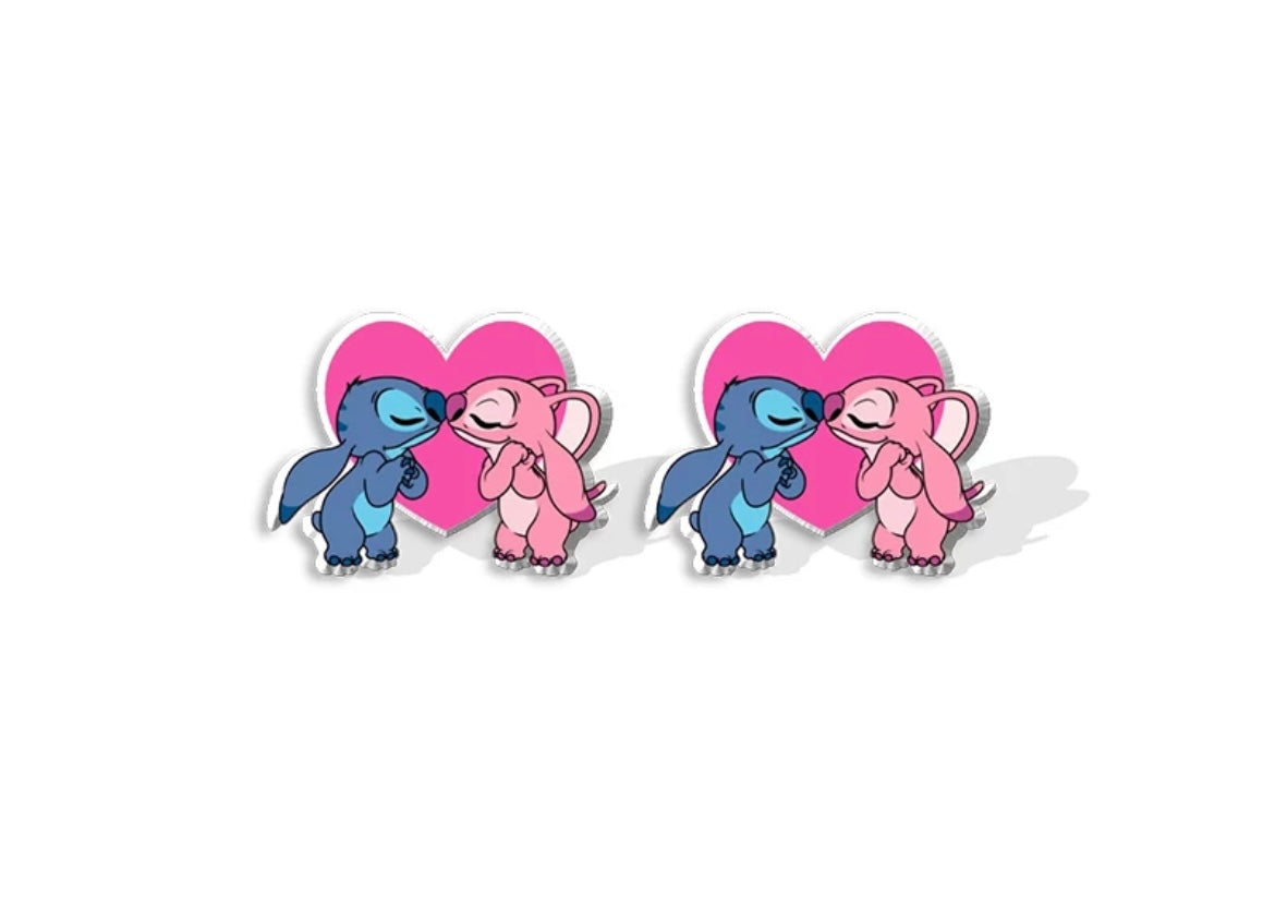 Love Is In The Air Lilo & Stitch Stud Earrings