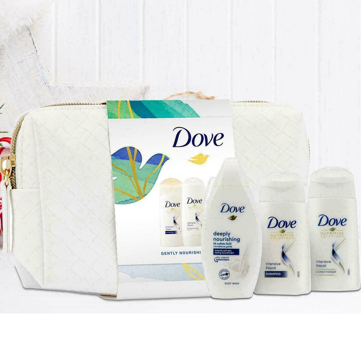 Dove Gently Nourishing On-The-Go Washbag Set Gift Set