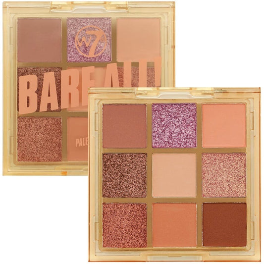 W7 Bare All Pressed Pigment Pallete Exposed