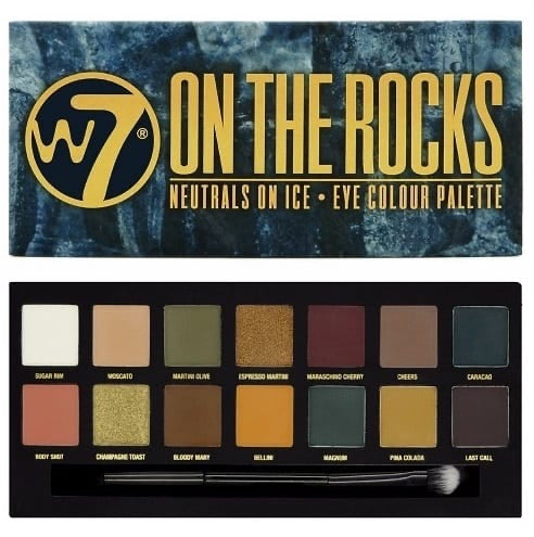 W7 On The Rocks Naturals On Ice Eye Colour 14 Colours Eyeshadow Palette