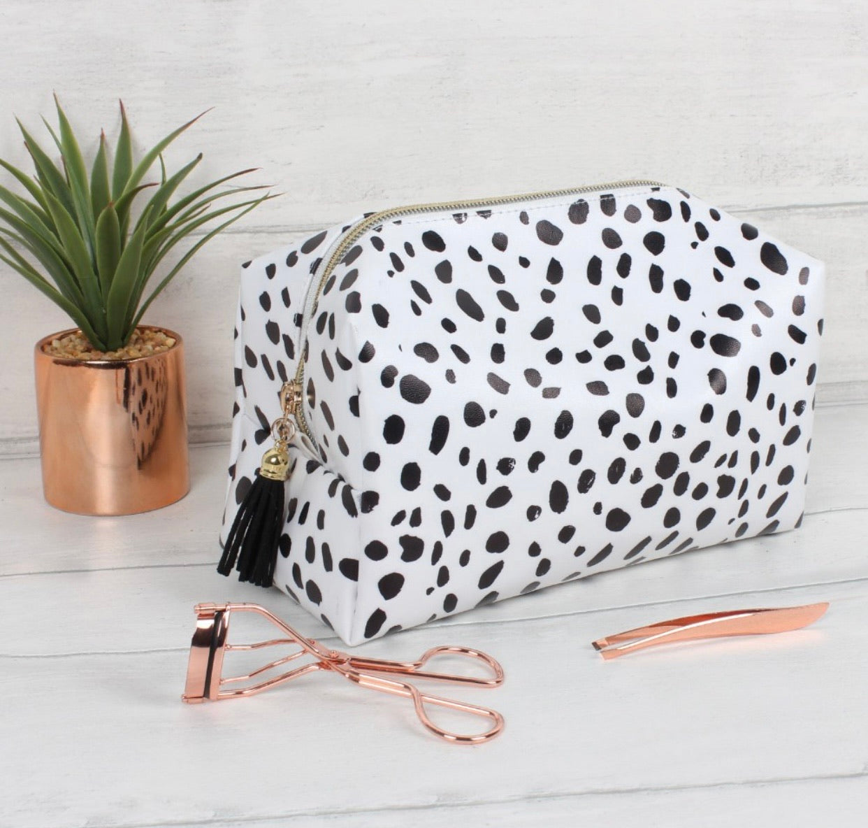 Dalmatian Print Cosmetics Bag