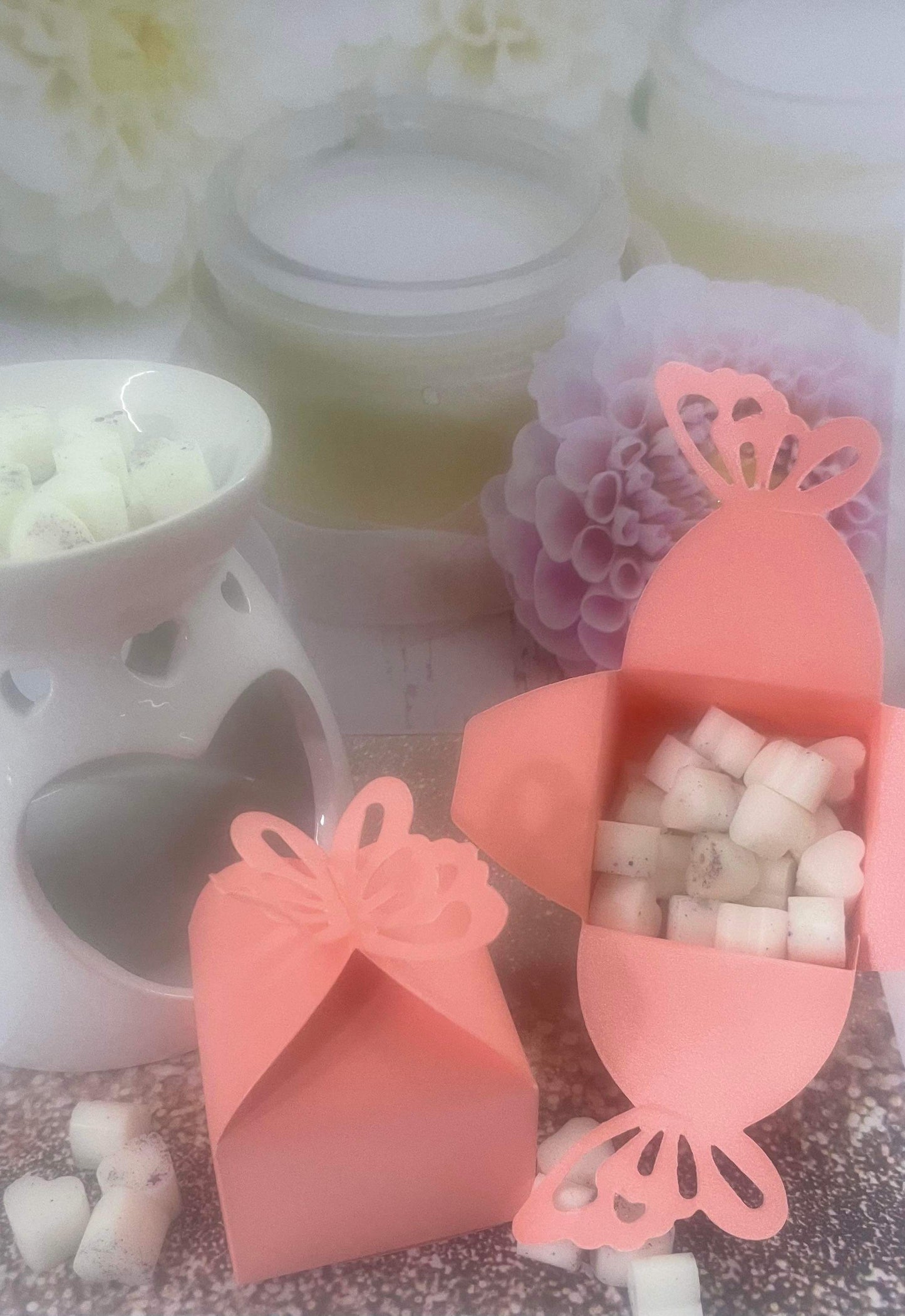 Mini Wax Heart Gift Boxes