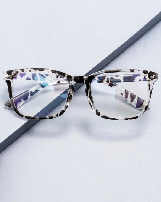 Cow Print Blue Light Glasses