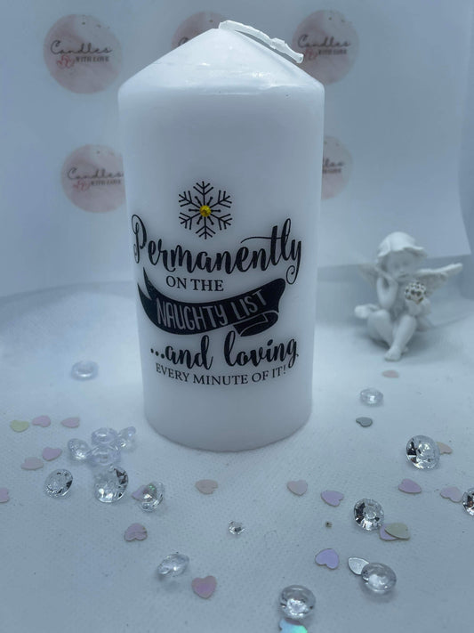 Permanently On The Naughty List…Candle