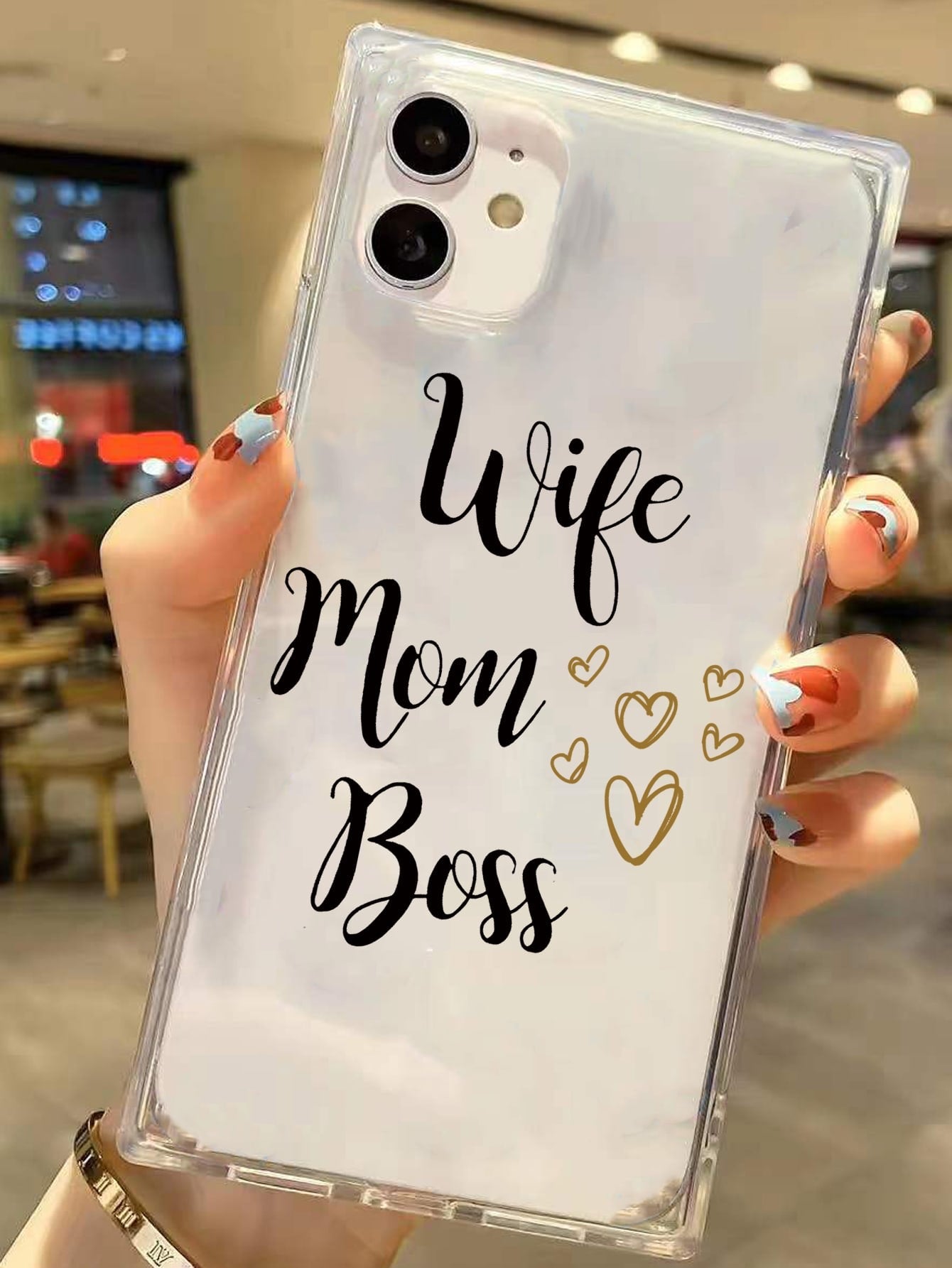 Wife, Mom, Boss Graphic Phone Case