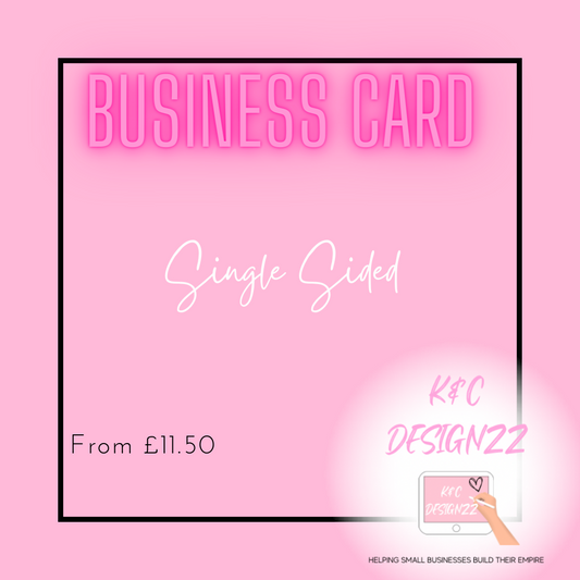 Business Card - Single Sided