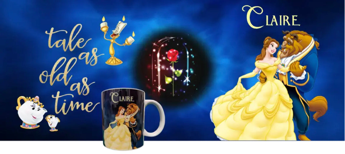 Beauty & The Beast Personalised Mug