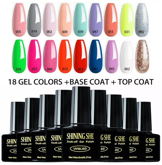 Shining She 18 Gel Colour Set (Set 1)