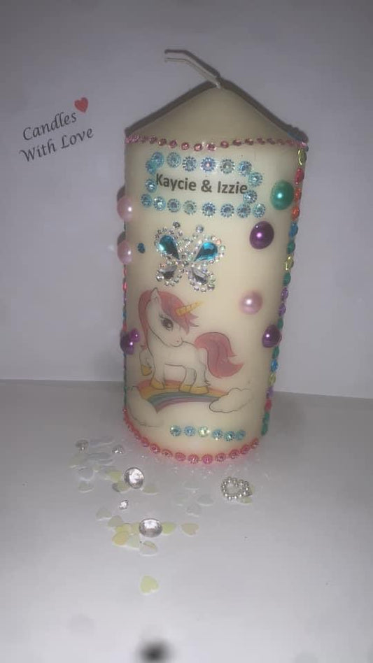 Glitz N Glam Unicorn Candle