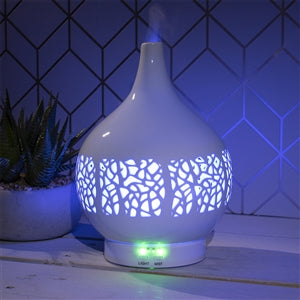 White Colour Changing Ceramic Aromatherapy Humidifier