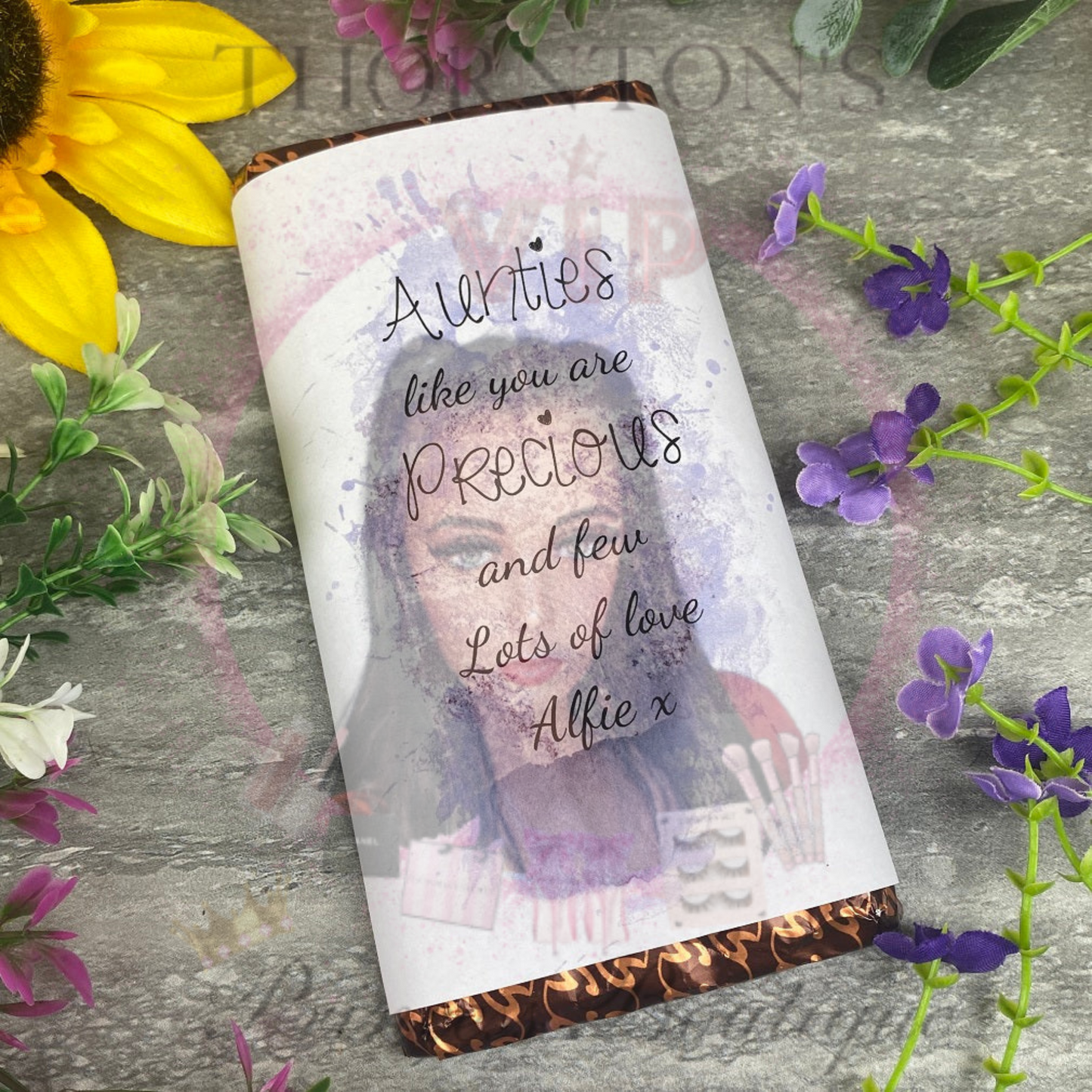 Personalised Auntie Chocolate Bar