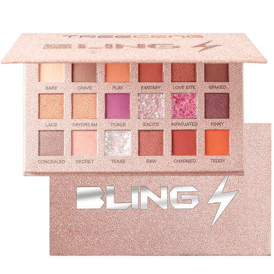 TreeCeng Bling 18 Colours Eyeshadow Palette – Champagne Glitter Package