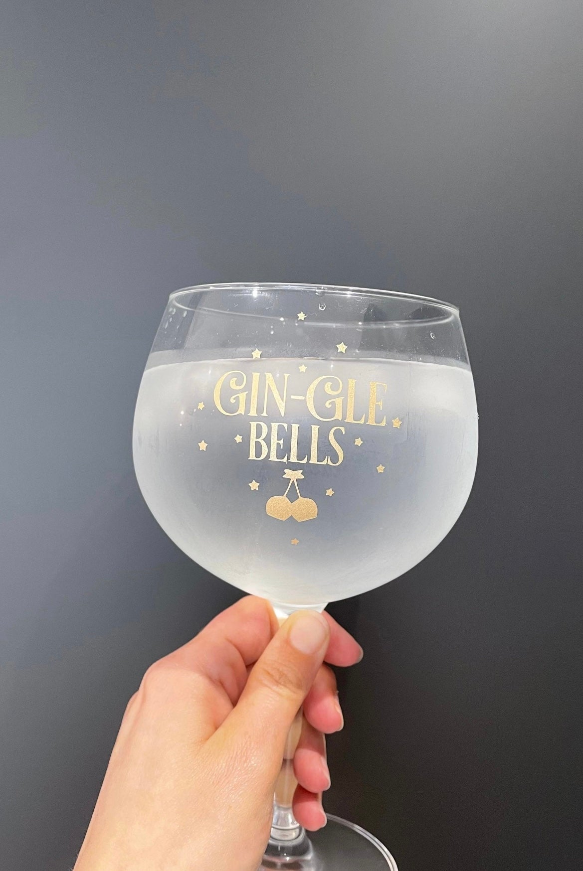 Gin-Gle Bells Gin Glass