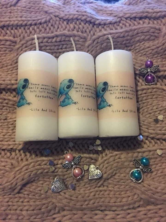 Themed Monster Quote Candle