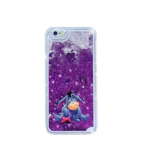 Eyore Purple Glitter Liquid Disney Phone Case