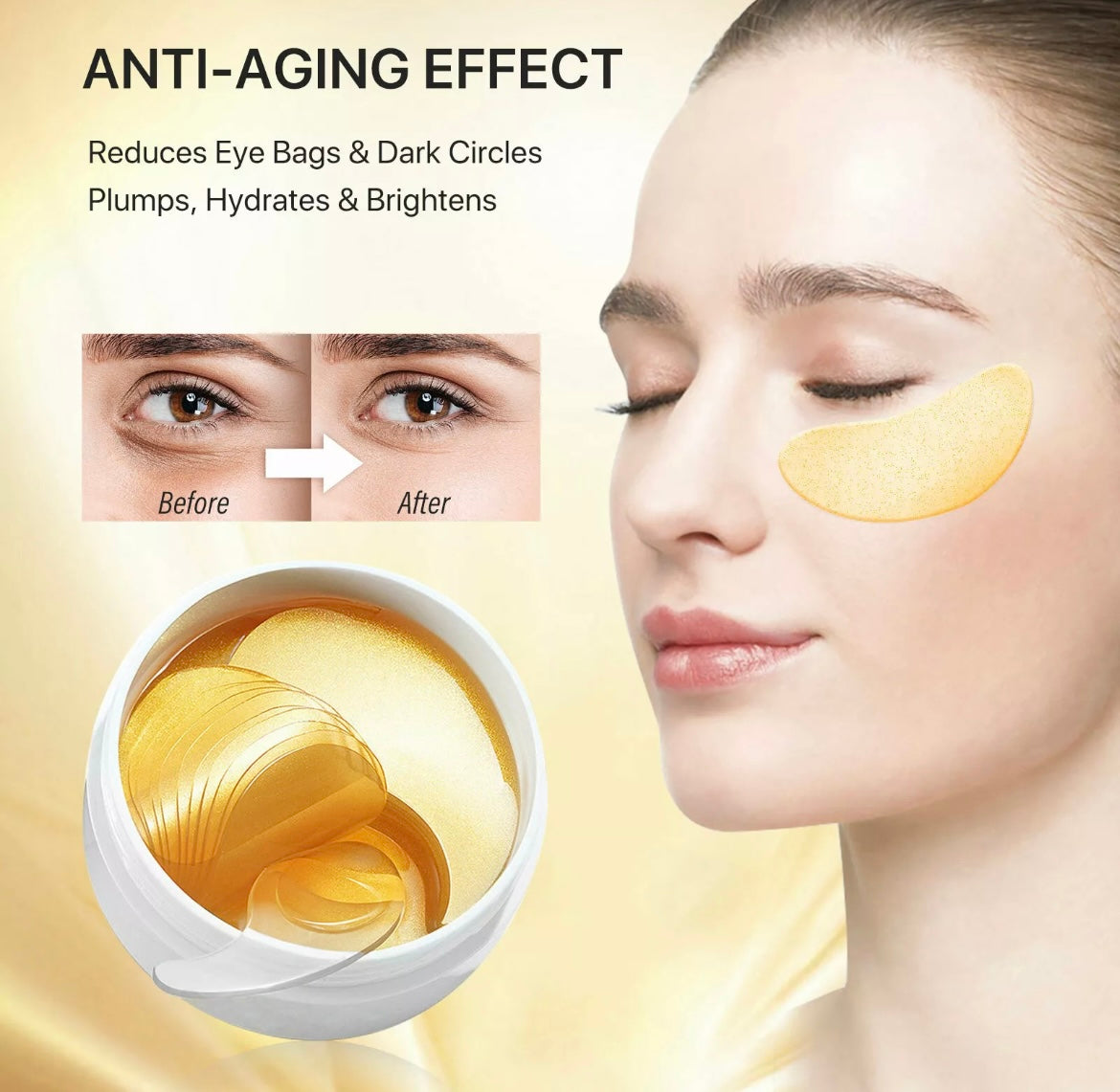 Gold Collagen Vitamin C Eye Masks