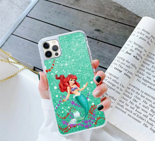 Green Glitter Ariel Mermaid Disney Phone Case