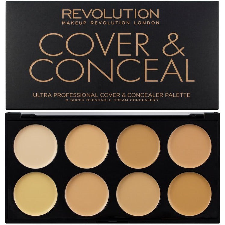 Revolution Ultra Cover and Conceal Palette – Light