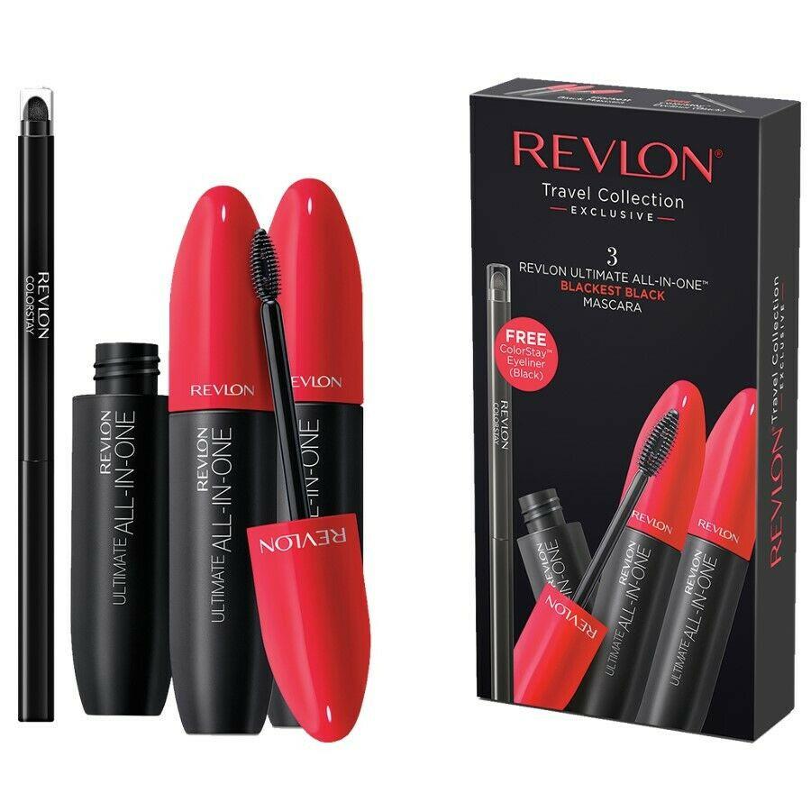 Revlon Travel Collection Exclusive 3x Ultimate All-In-One Blackest Black Mascara