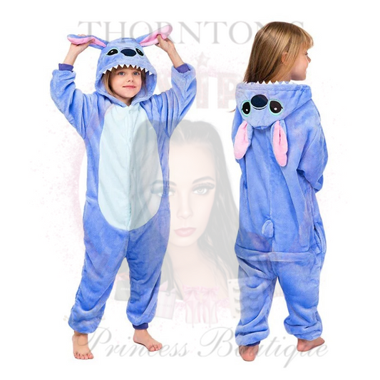 Kids Blue Monster Onesie