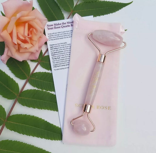 Rose Quartz Facial Jade Roller