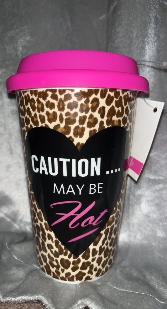 Sassy Leopard Print Travel Mug