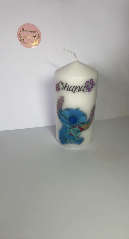 Ohana Blue Monster Candle