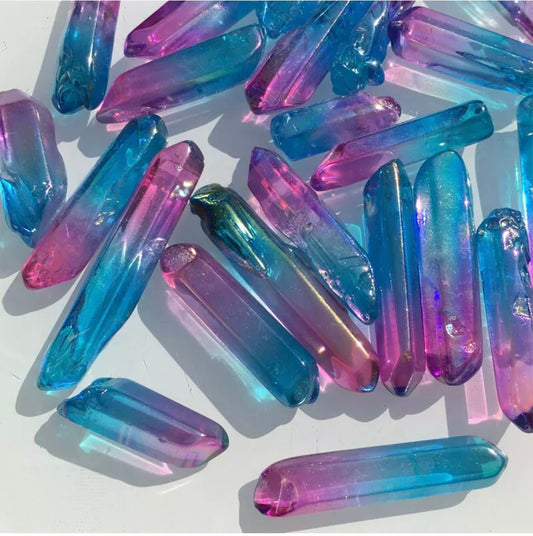 Titanium Rainbow Healing Stone Crystal Towers