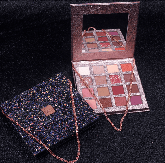 CaiJi 16 Colours Bright Star River Eyeshadow Palette with Chain