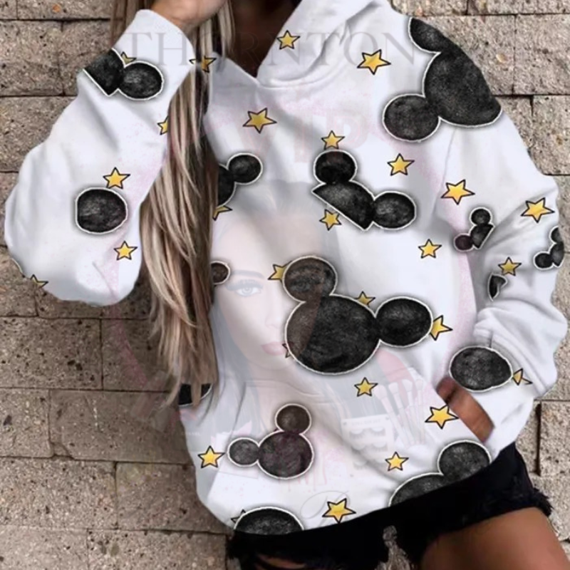 Mickey White Star Hoodie