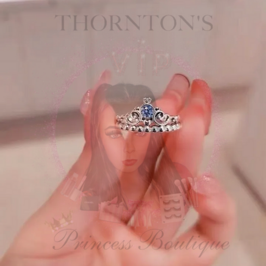 Blue Jem Jasmine Tiara Ring