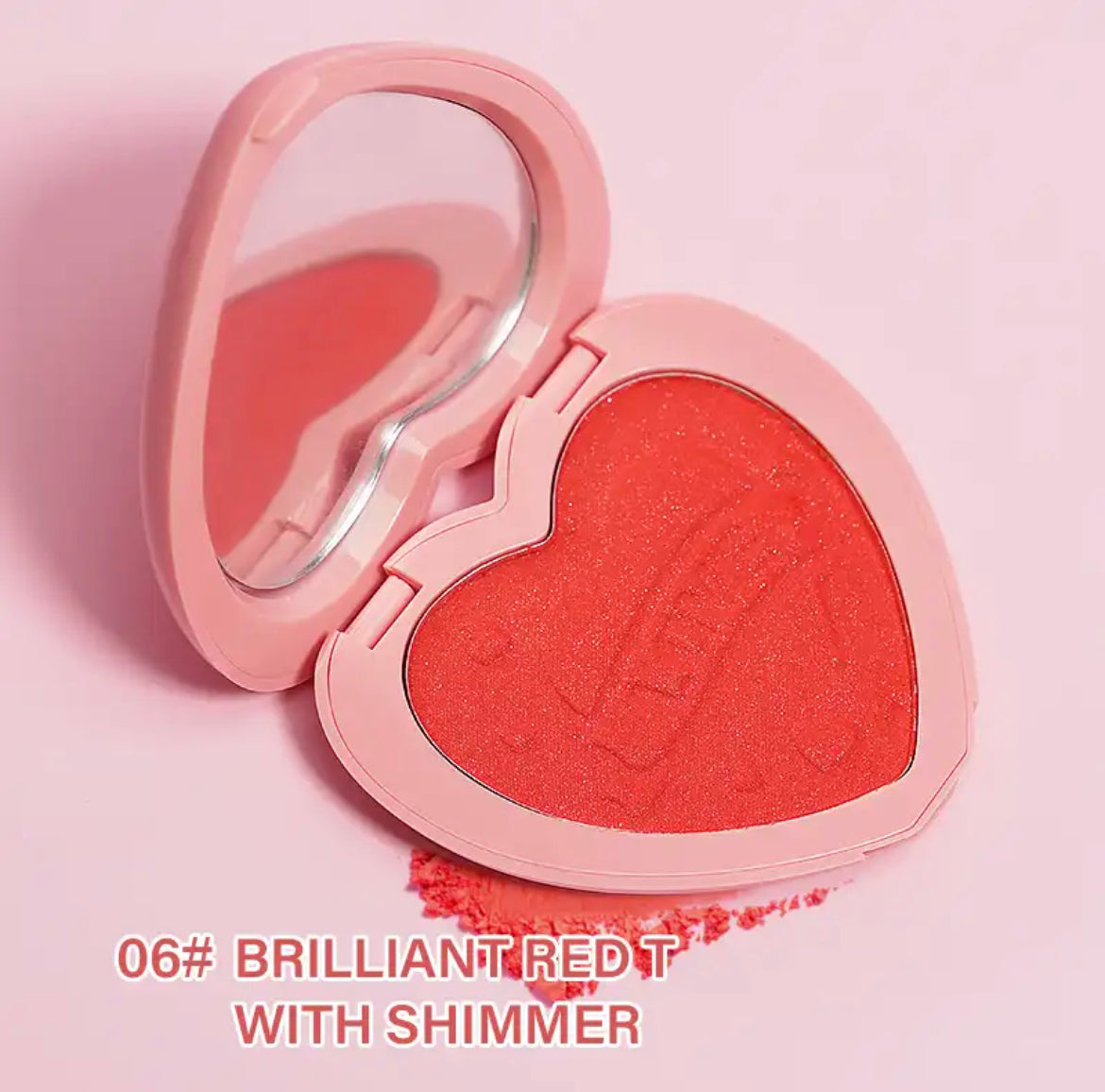 Sweetheart Blusher - Red With Shimmer