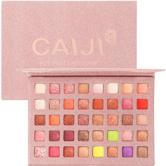 CaiJi 40 Colours Butterfly Eyeshadow Palette with shimmer package