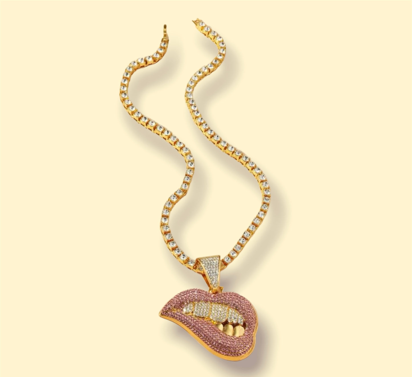 Bling Lips Necklace