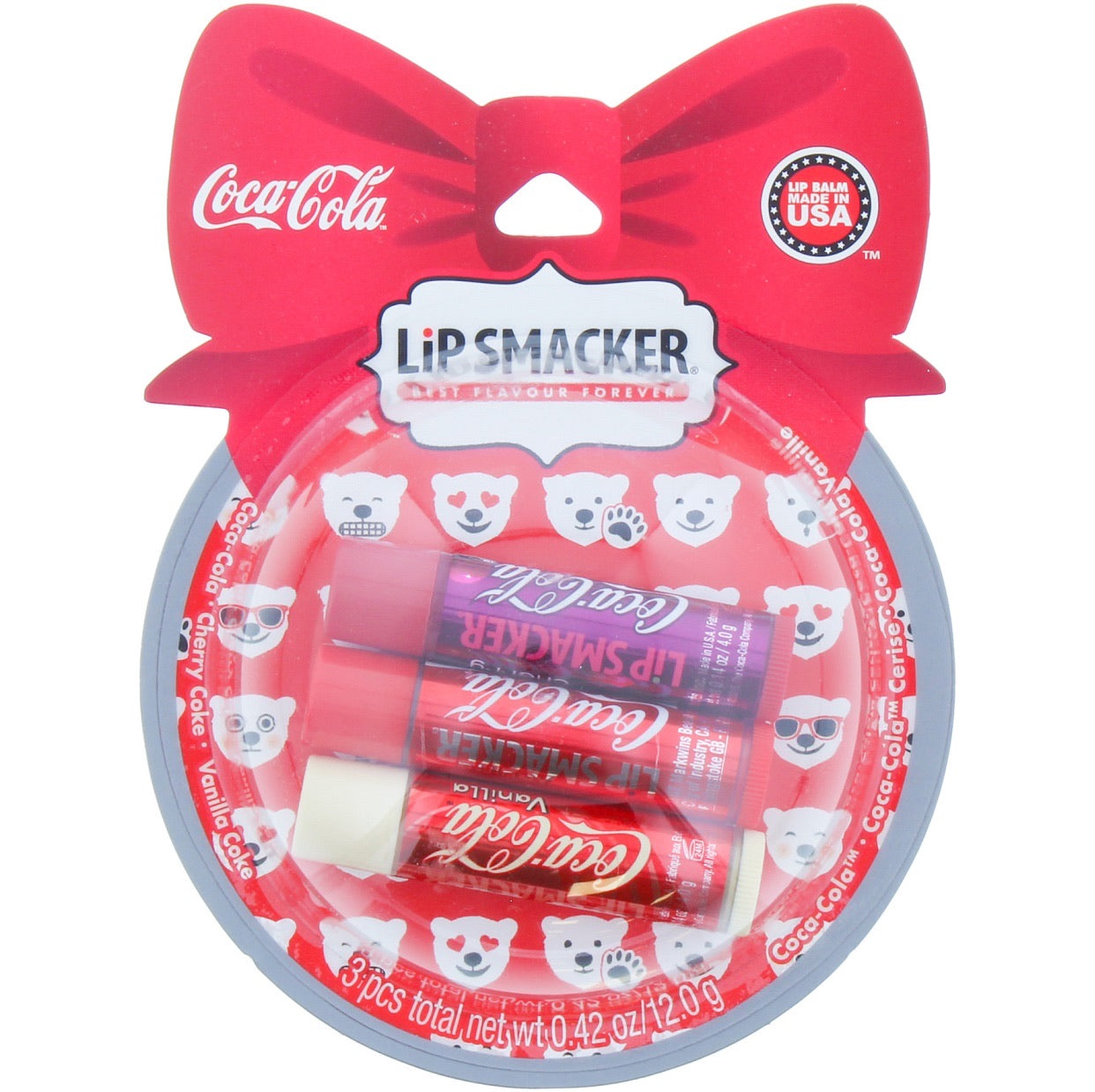 Lip Smacker 3pcs Coca Cola Lip Balm Set