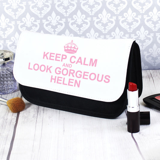 Personalised Keep Calm Make Up Bag